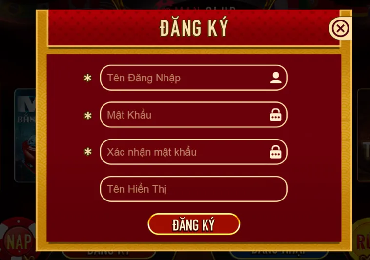 Đăng Ký ManClub Chỉ Với Vài Thao Tác Đơn Giản Cho Người Chơi Mới