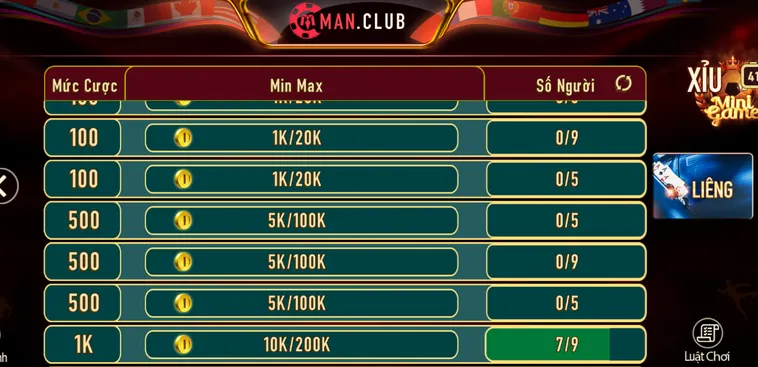 Bùng Nổ Cảm Xúc Với Game Bài Liêng Tại ManClub Siêu Đẳng Cấp
