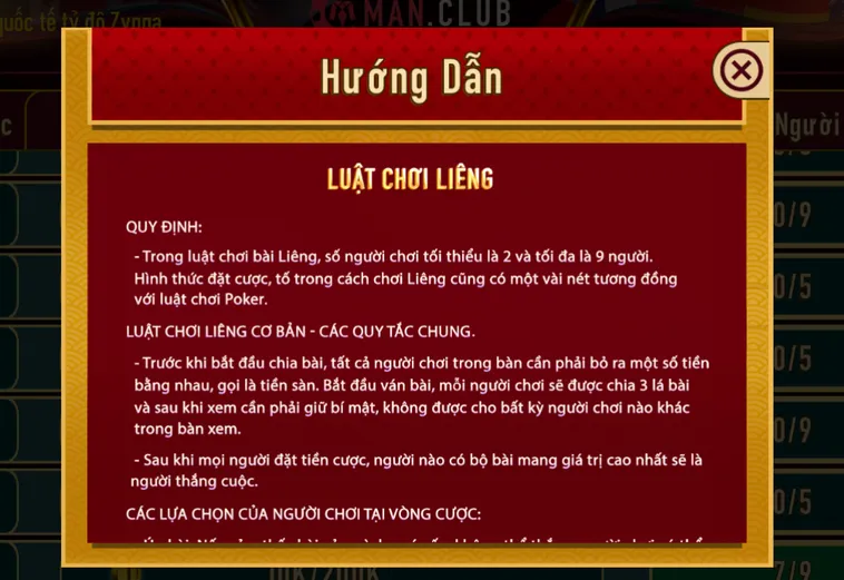 Bùng Nổ Cảm Xúc Với Game Bài Liêng Tại ManClub Siêu Đẳng Cấp