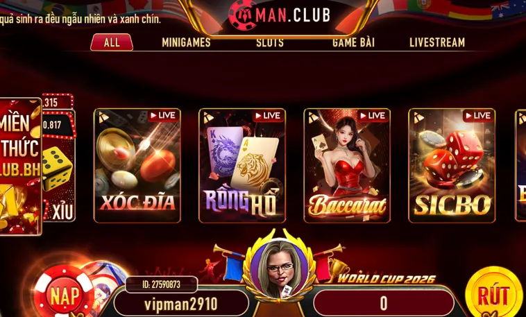 Chinh Phục Thế Giới Live Casino Livestream Tại ManClub Với Phần Thưởng Khổng Lồ