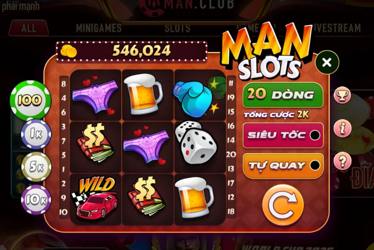 Chinh Phục Siêu Phẩm Minigame Man Slot Tại ManClub Với Tỷ Lệ Thưởng Cực Lớn