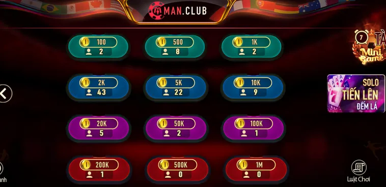 Trải Nghiệm Game Tiến Lên Đếm Lá Tại ManClub Đẳng Cấp Đỉnh Cao