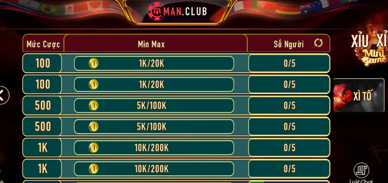 Chinh Phục Đỉnh Cao Xì Tố Tại ManClub Với Chiến Thuật Đấu Trí Siêu Cấp